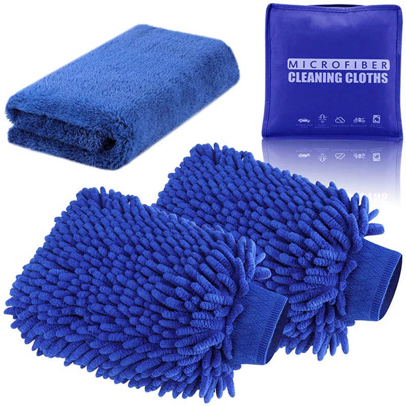 4 Pack Size Car Wash Clean Kit Рукавицы